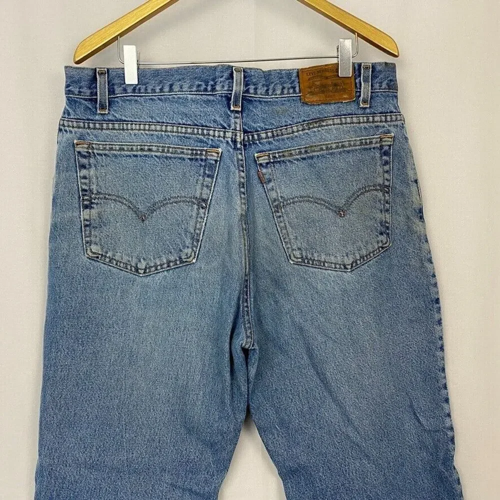 Levis 540 Jeans Mens 38x30 (Fits 36x30) Relaxed‎ Straight Brown Tab VTG 90s 0391